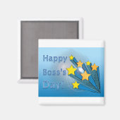 Happy Boss's Day Shooting Stars Magneet (Voorkant / Achterkant)