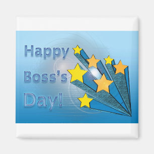 Happy Boss's Day Shooting Stars Magneet