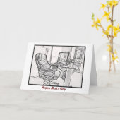 Happy Boss's Day van personeel met aangepaste teks Kaart (Gele Bloem)