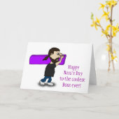 Happy Boss's Day voor de coolste baas ooit Kaart (Gele Bloem)