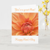 Happy Boss's Day voor vrouw baas met bloem Kaart (Gele Bloem)