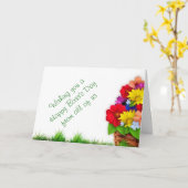 Happy Boss's Day voor vrouw baas met bloemen Kaart (Gele Bloem)