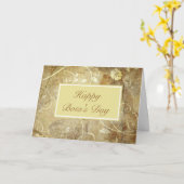 Happy Boss's Day voor vrouw baas met bloemen Kaart (Gele Bloem)