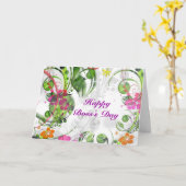 Happy Boss's Day voor vrouw baas met bloemen Kaart (Gele Bloem)