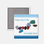 Happy Boss's Day Your Really Rock Magneet (Voorkant / Achterkant)