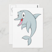 Happy Bottlenose Dolphin Briefkaart (Voorkant / Achterkant)
