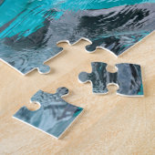 Happy Bottlenose Dolphin, Jigzaag Puzzle Legpuzzel (Zijkant)