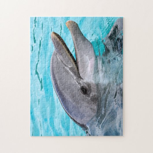 Happy Bottlenose Dolphin, Jigzaag Puzzle Legpuzzel (Verticaal)