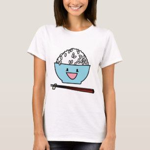 Happy Bowl van Rijst T-shirt