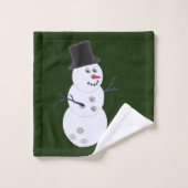 Happy Bowlidays Bowling Lovers Kerstmis Bad Handdoek (Wasdoekje)