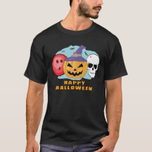 Happy Bowling Halloween - Spooky Skull en Pompoen