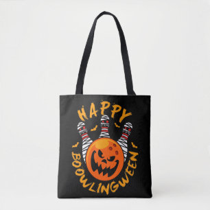 Happy Bowlingbetween Halloween Bowling Tote Bag