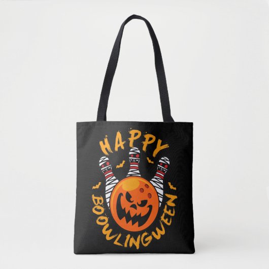 Happy Bowlingbetween Halloween Bowling Tote Bag (Voorkant)