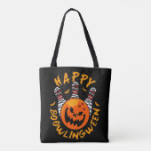 Happy Bowlingbetween Halloween Bowling Tote Bag (Achterkant)