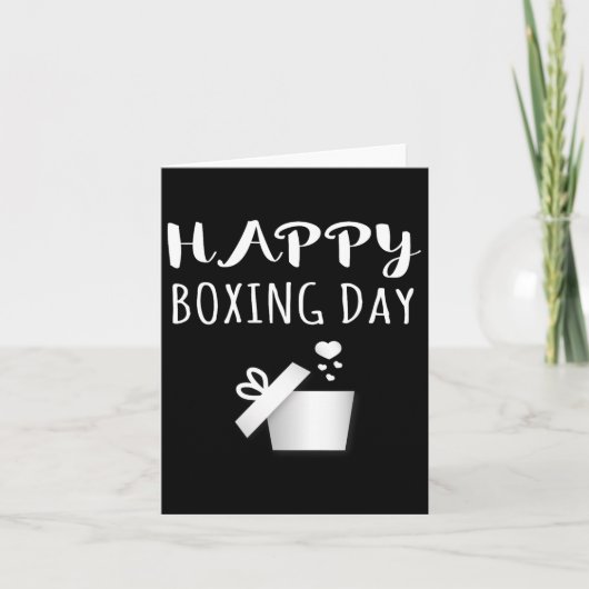 Happy Boxing Day Shirt Kerst Feestdagen T-shirt Kaart (Voorkant)