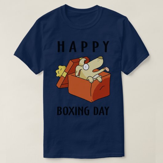 Happy Boxing Day T-shirt (Design voorkant)