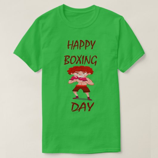 Happy Boxing Day T-shirt (Design voorkant)