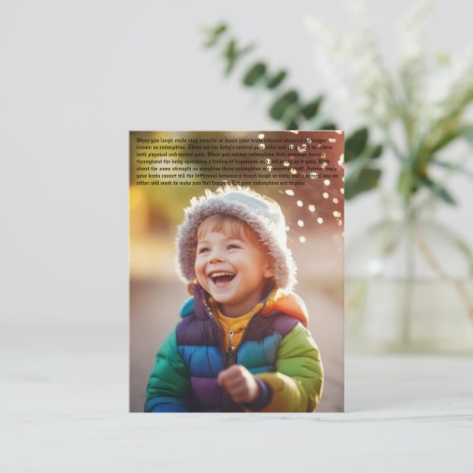 Happy Boy Briefkaart (Staand voorkant)