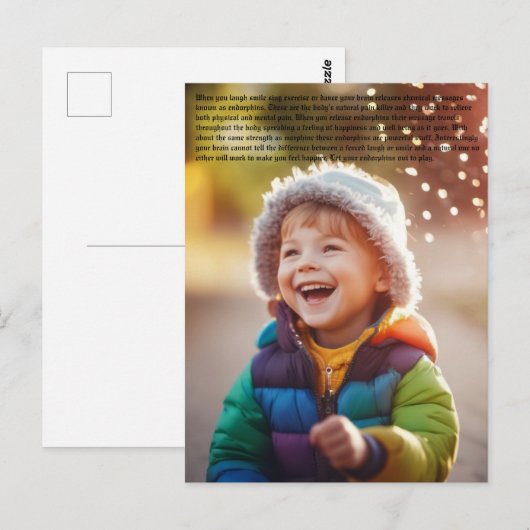 Happy Boy Briefkaart (Voorkant / Achterkant)