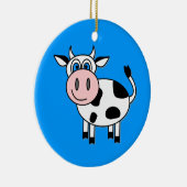 Happy Boy Cow Keramisch Ornament (Rechts)