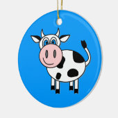 Happy Boy Cow Keramisch Ornament (Links)