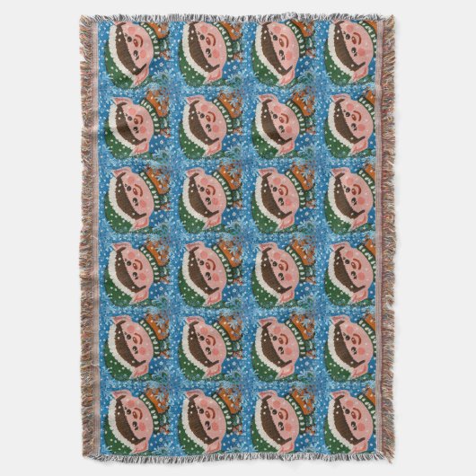 Happy Boy Elf 2 Throw Deken (Voorkant Verticaal)