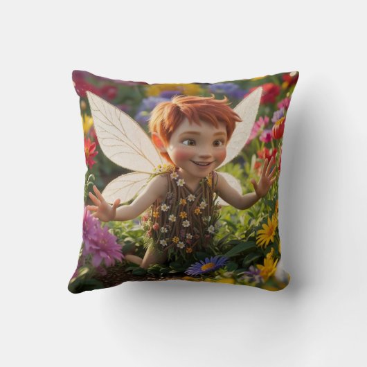 Happy Boy Fairy Kussen (Achterkant)