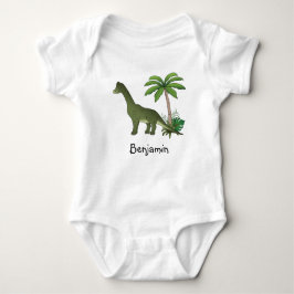 Happy Brachiosaurus dinosaurus met aangepaste Kind Romper