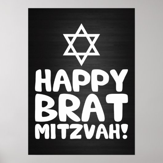 Happy Brat Mitzvah (Bar / Bat Mitzvah) Poster (Voorkant)