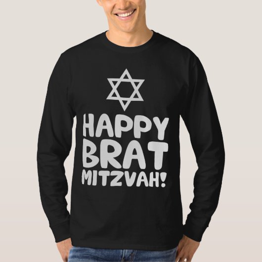 Happy Brat Mitzvah (Bar / Bat Mitzvah) T-shirt (Voorkant)