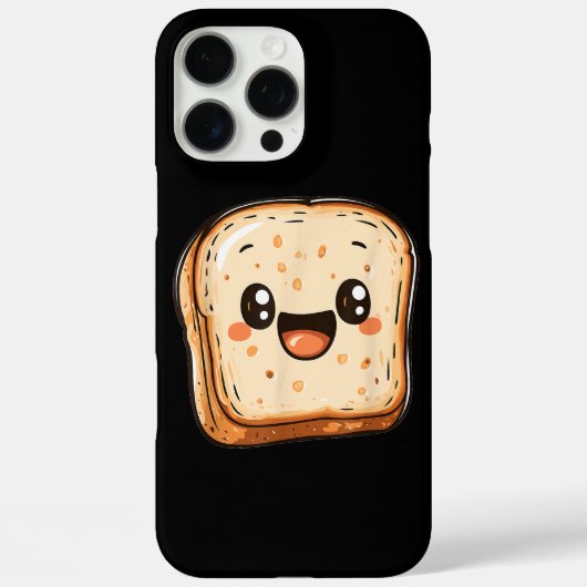 Happy Bread Slice Cartoon Smiling Toast Case-Mate iPhone Case (Achterkant)