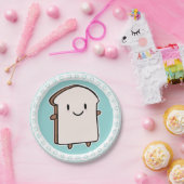 Happy Bread Slice Papieren Bordje (Feest)