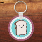 Happy Bread Slice Sleutelhanger (Voorkant)
