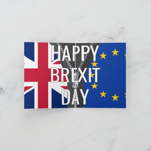 HAPPY BREXIT DAY KAART (Binnen)