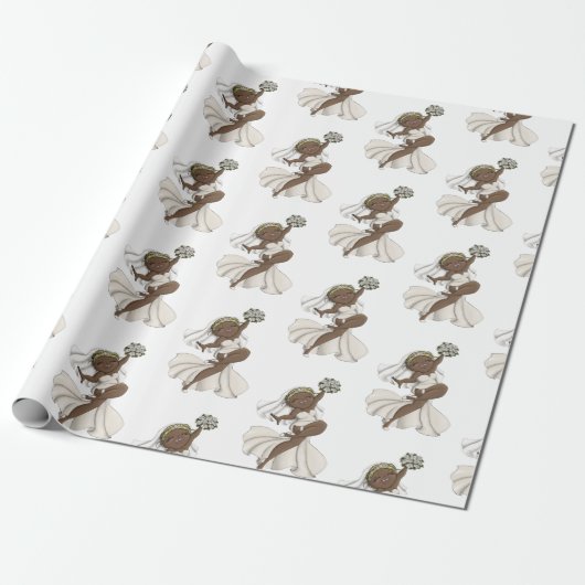 Happy Bride 02 Cadeaupapier (Uitgerold)