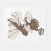 Happy Bride 02 Fleece Deken (Voorkant (Horizontaal))