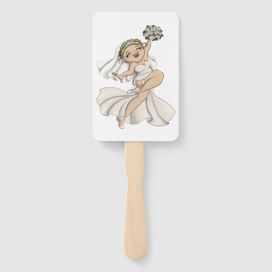 Happy Bride 02 Handwaaier (Achterkant)