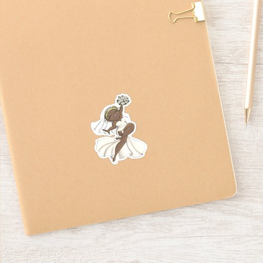 Happy Bride 02 Sticker (Notitieboek)