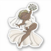 Happy Bride 02 Sticker (Voorkant)
