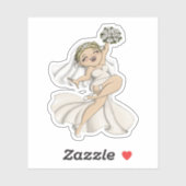 Happy Bride 02 Sticker (Vel)