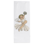 Happy Bride 02 Wijn Cadeautas (Achterkant)
