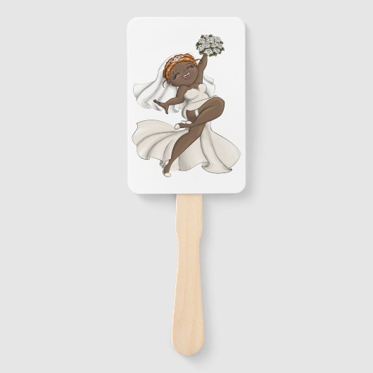 Happy Bride 03 Handwaaier (Voorkant)