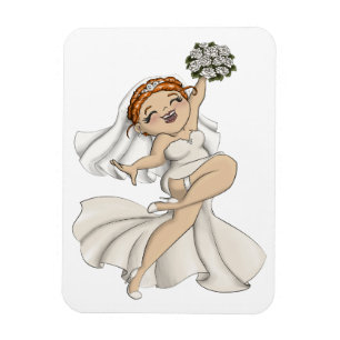 Happy Bride 03 Magneet