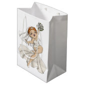 Happy Bride 03 Medium Cadeauzakje (Voorkant Gekanteld)
