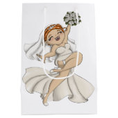 Happy Bride 03 Medium Cadeauzakje (Achterkant)