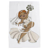 Happy Bride 03 Medium Cadeauzakje (Achterkant)