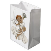 Happy Bride 03 Medium Cadeauzakje (Achterkant Gekanteld)