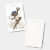 Happy Bride 07 Badge (Voor- en achterkant)