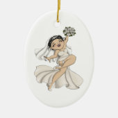 Happy Bride 11 Keramisch Ornament (Voorkant)