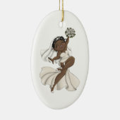 Happy Bride 11 Keramisch Ornament (Rechts)